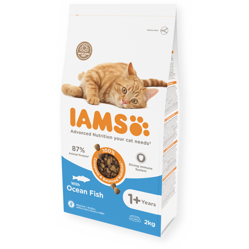 IAMS Adult Cat Food with Ocean Fish 2kg