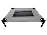 Pet Cot Raised Comfort Bed – Grey 76x62cm