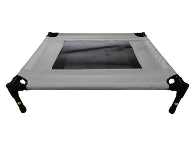 Pet Cot Raised Comfort Bed – Grey 76x62cm - Valuepet.ie