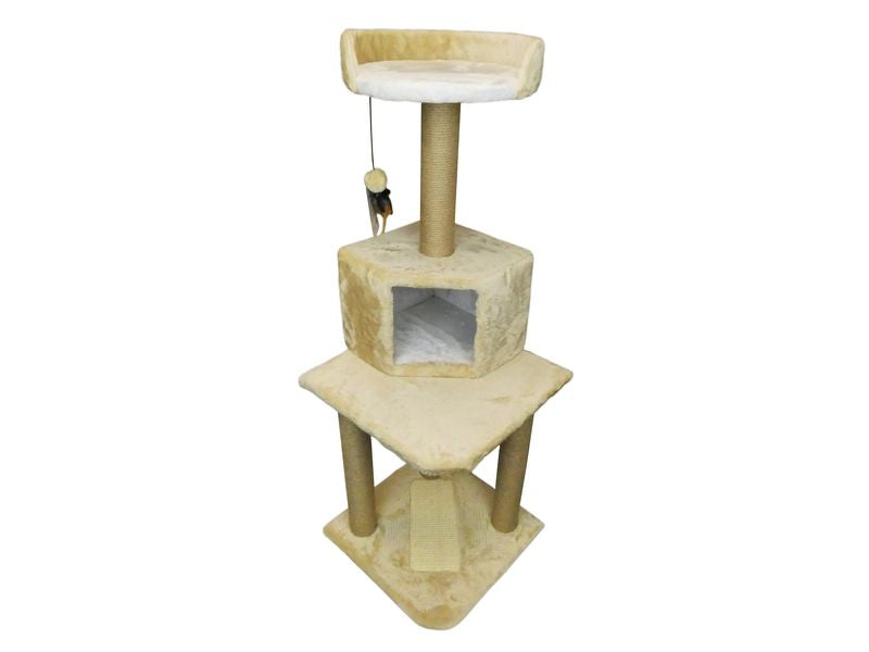 Pawise Cat Tall Tower Scratching Post 45x45x128cm - Valuepet.ie