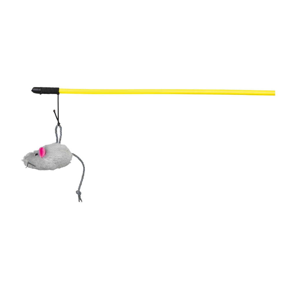 Playing Rod with Plush Mouse 50cm - Valuepet.ie
