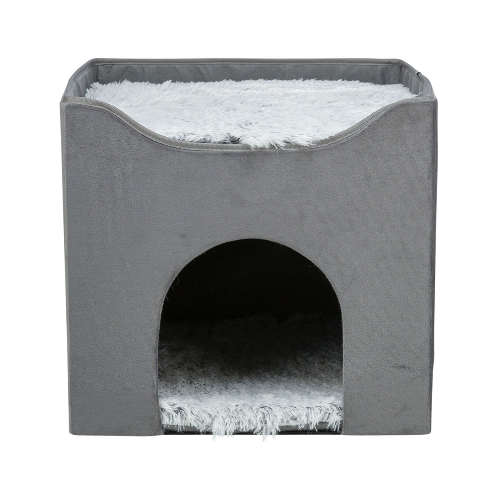 Harvey Cave Cat 38x38x38cm Grey/White - Valuepet.ie