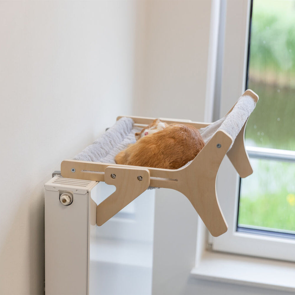 Cat Hammock Wood 47x24x38cm Grey - Valuepet.ie