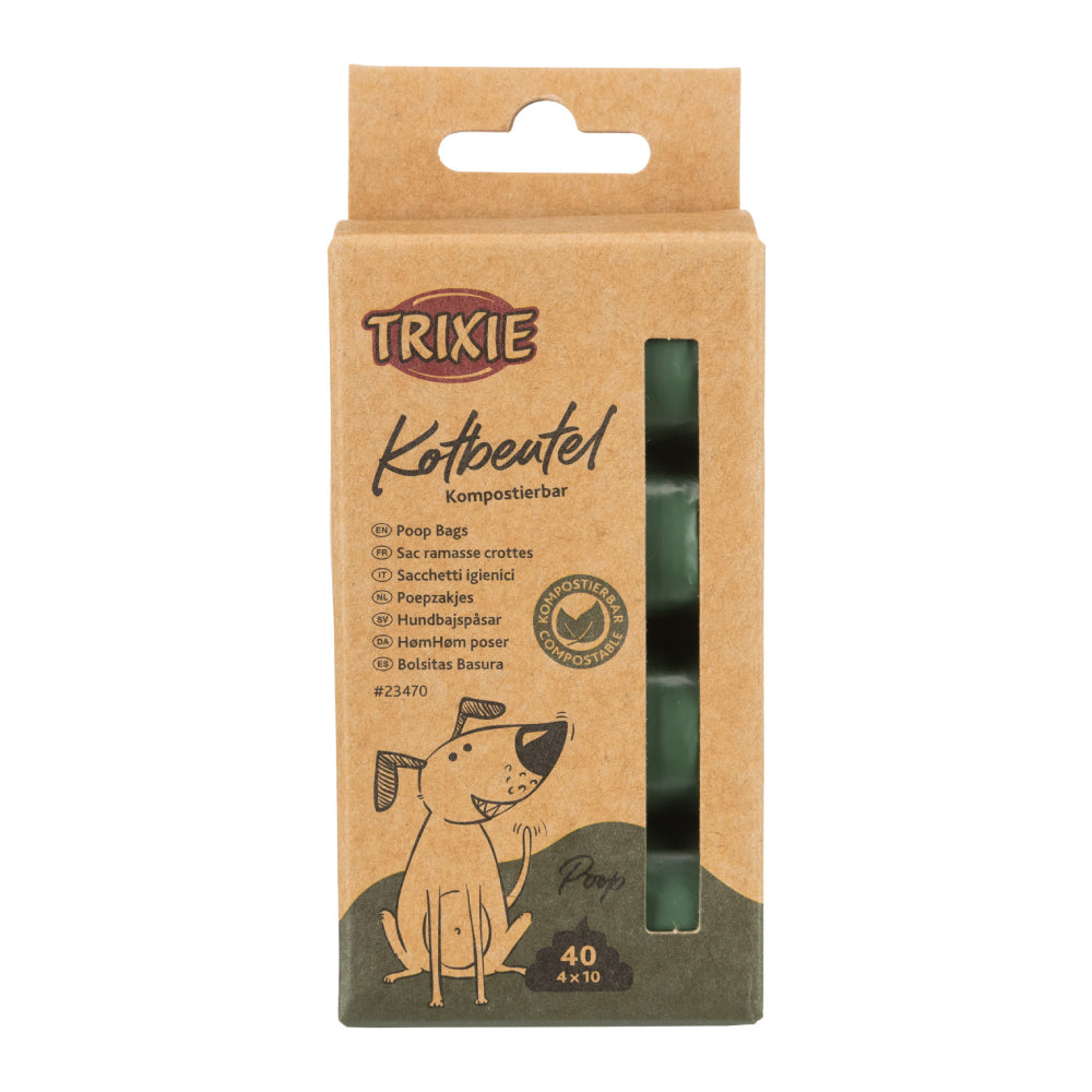 4 rolls Dog Dirt Bags Biodegradable - Valuepet.ie