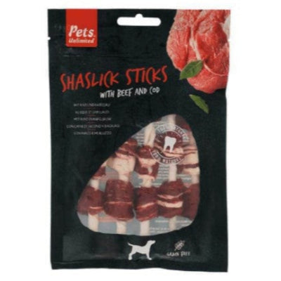Pets Unlimited Shaslick Sticks Beef 100g