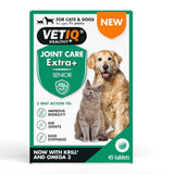 VetIQ Joint Care Extra+ Senior Tablets for Cats and Dogs, 45 Tablets