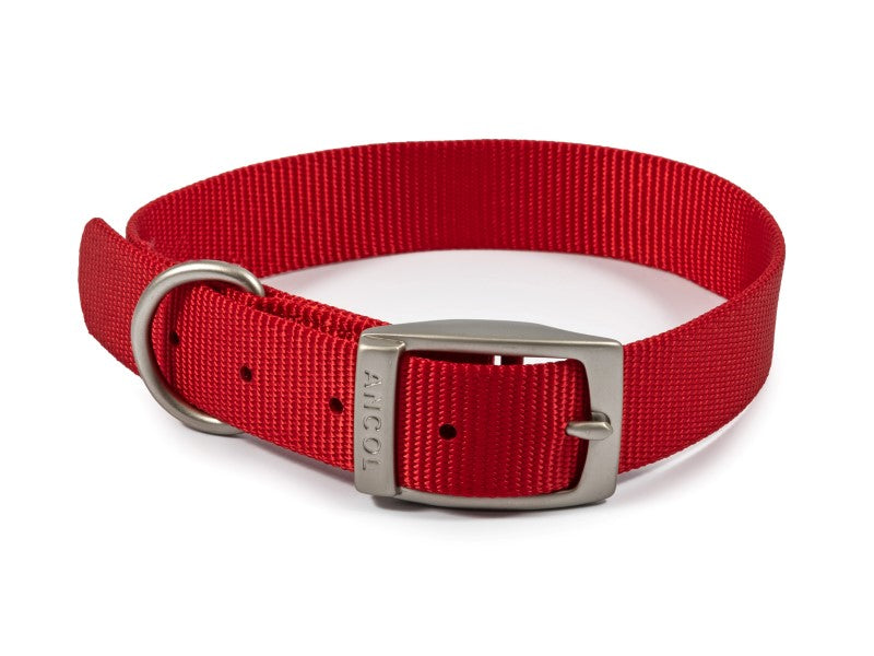 VIVA NYLON COLLAR RED 18 S4