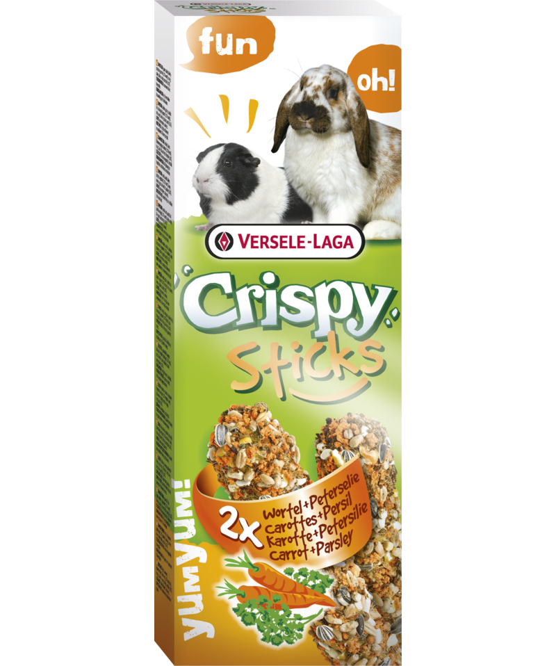 Versele Laga Rabbits Guinea pigs Crispy Sticks Carrot and Parsley - PetWorld