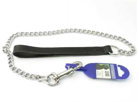 Ancol Chain Lead Black 30" Heavy - PetWorld
