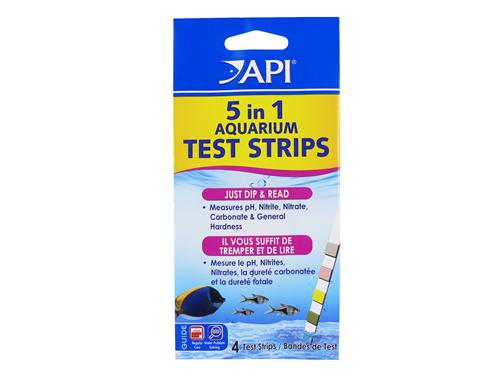 Api 5-in-1 Aquarium Test Strips 4pk - Valuepet.ie