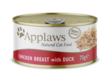 Applaws Natural Wet Cat Food Chicken & Duck 70g Can
