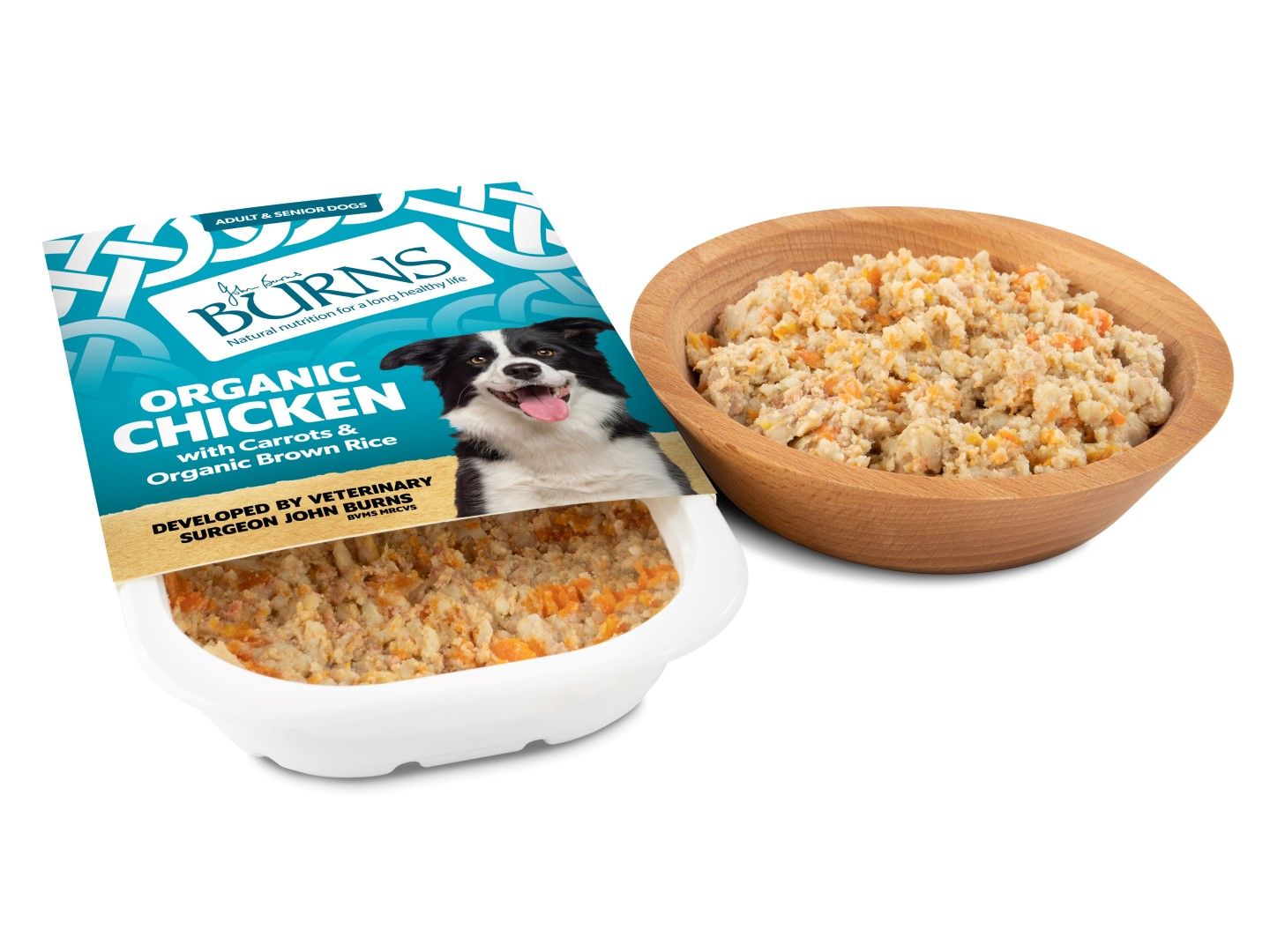 Burns Organic Chicken/Brown Rice & Veg 400g - PetWorld