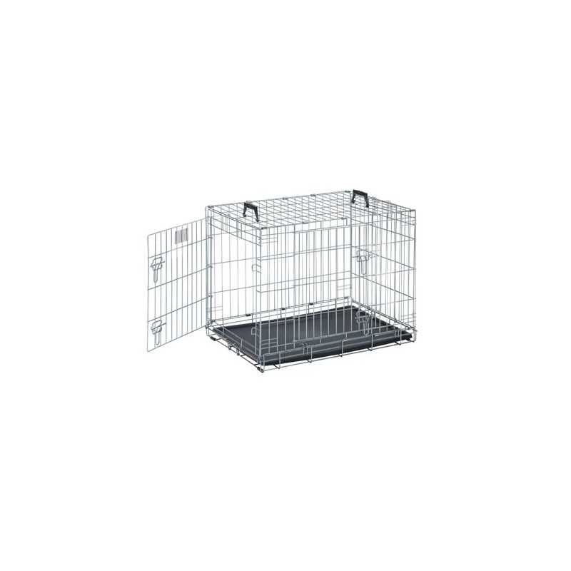 91cm Savic Dog Cottage Crate Black - PetWorld