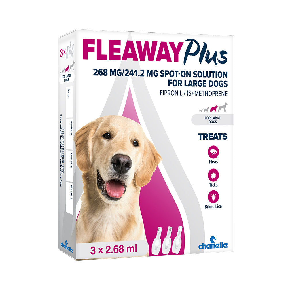 Fleaway Plus Flea Treatment for Large Dogs (20-40kg) - Valuepet.ie