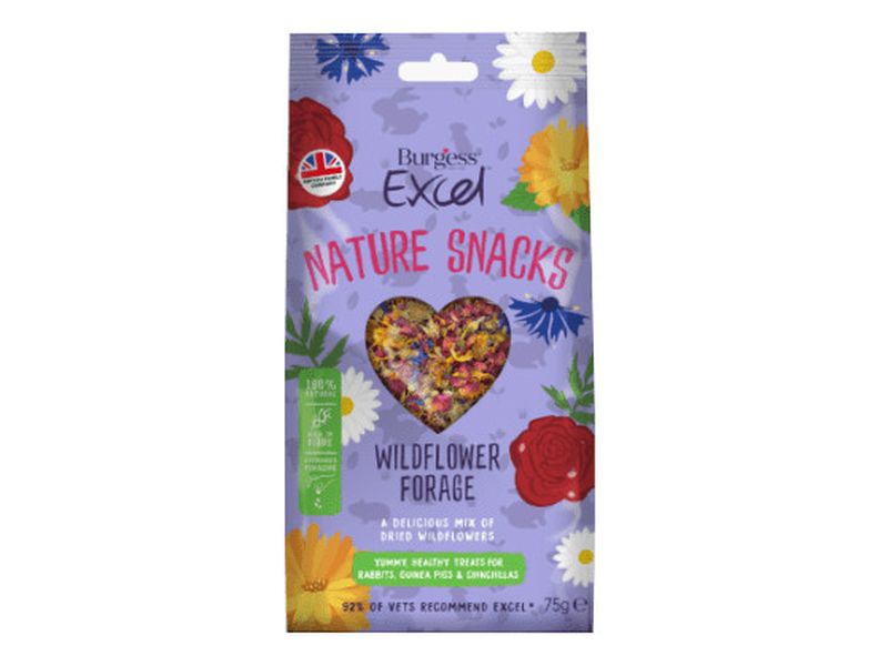 Burgess Excel Wild Flower Forage 75g - Valuepet.ie