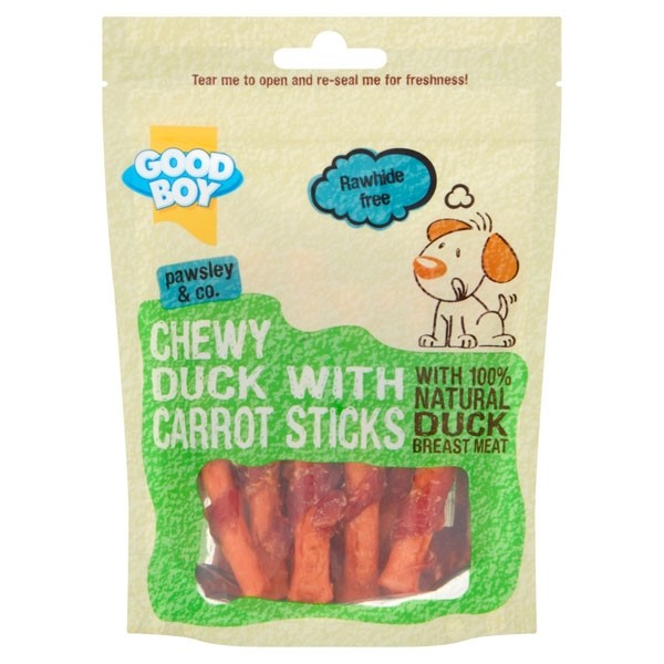 Good Boy Chewy Duck With Carrot Sticks