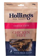 Hollings Chicken Feet Dog Treats 100g
