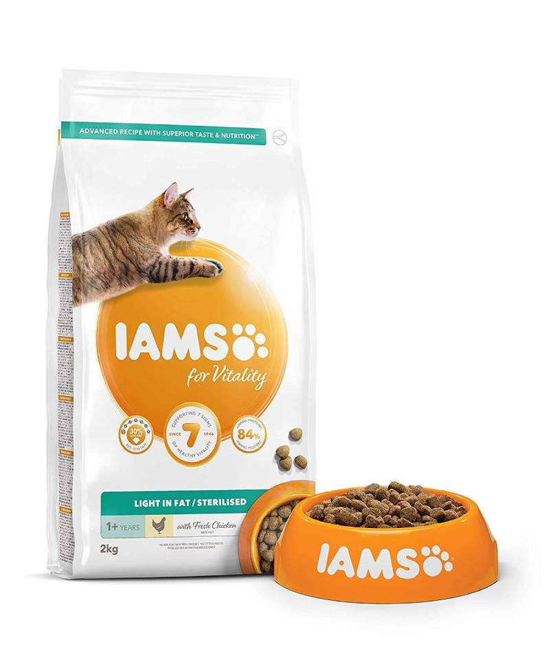 iams cat light chicken 2kg