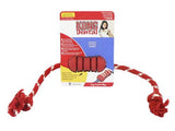 KONG Dental with Rope Dog Toy Medium Red