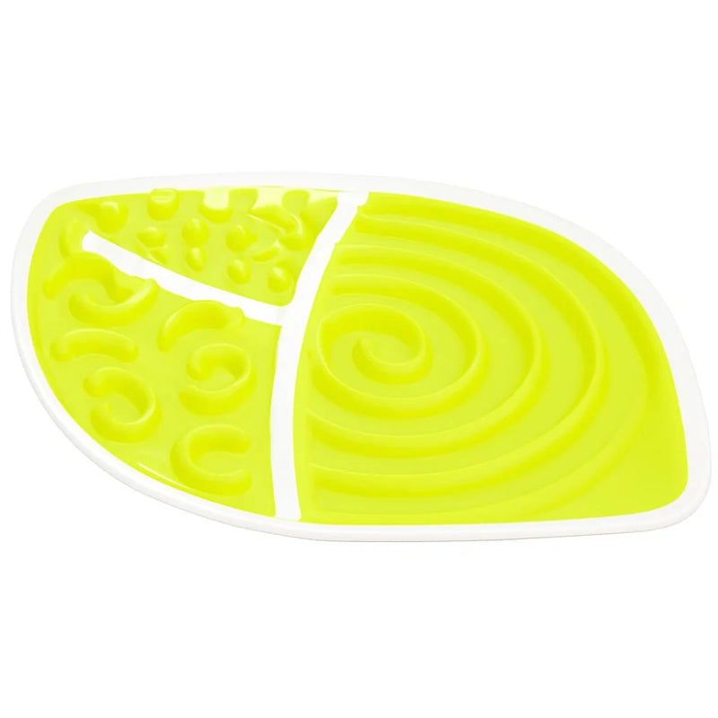 Leaf-shaped dog tray