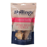 Hollings Beef Curls Dog Treats 100g