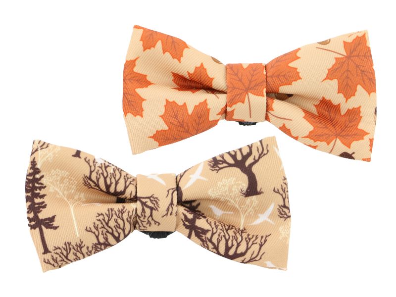 Soho Pet Bow Maple/Woodland - 100% Recycled Fabric - Valuepet.ie
