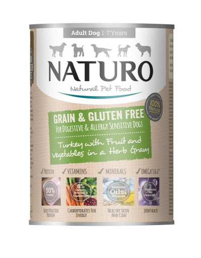 Adult Dog Grain & Gluten Free Turkey in a Herb Gravy 390g