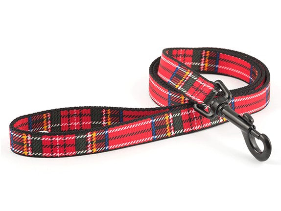 nylon tartan dog collar