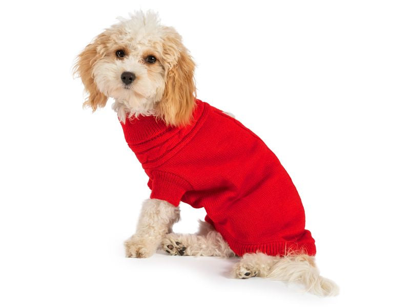 Dog cable knit jumper - Valuepet.ie