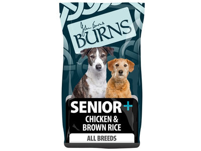 burns senior + chicken and brown rice