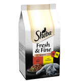 Sheba Beef & Chicken in Gravy Cat Food 6x50g