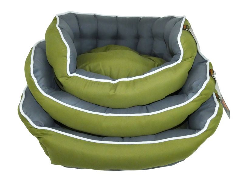 Snuggle Touch Reversible Dog Bed – Green - Valuepet.ie