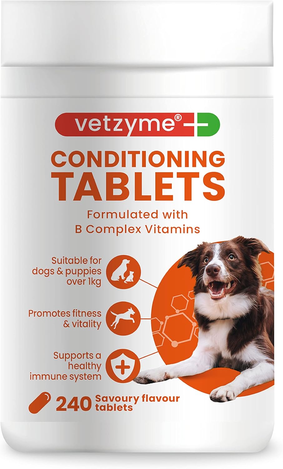 Vetzyme Dog Conditioning Tablets 240 - Valuepet.ie