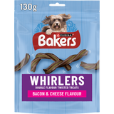 Bakers Whirlers Bacon and Cheese Dog Treats 130g