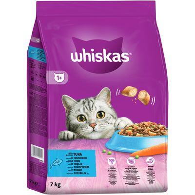 Whiskas Adult Dry Cat Food Tuna 7kg - Valuepet.ie