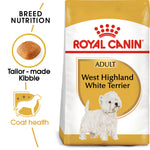 Royal Canin West Highland White Terrier Adult breed nutrition: tailor made kibble and coat health