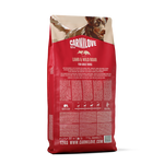 Carnilove Active Lamb and Wild Boar dry dog food, back of bag