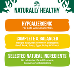 James Wellbeloved Adult Fish and Rice: hypoallergenic, complete and balanced, selected natural ingredients