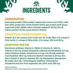 James Wellbeloved Adult Lamb & Rice composition, analytical constituents and additives