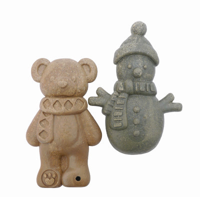 Cupid and Comet Veggi Burst Snowman & Teddy Duo 17cm
