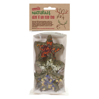 Cupid and Comet C&C Natural Herb 'n' Hay Star Trio 90g