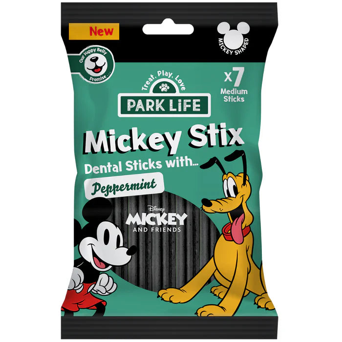 Park Life Mickey Stix Dental Sticks with Peppermint - Valuepet.ie