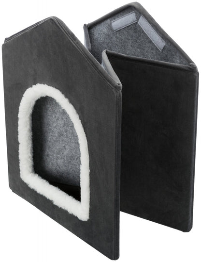 Livia Pet Cave For Cats & Dogs folded side.