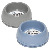 Round Dog Bowls 2 Pack