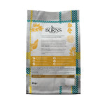Burns Weight Control Chicken and Oats 2kg bag, back of pack