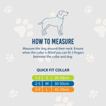 Ancol collar size guide: how to measure, small 20cm to 30cm, medium 30cm to 50cm, large 45cm to 70cm