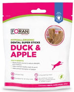 Foran Pet Care Hypoallergenic Duck & Apple dental sticks official product image