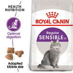 Royal Canin Sensible 33 bag with optimal digestion and adapted kibble size benefits