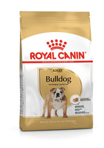 Royal Canin Bulldog Adult dry dog food 12kg bag, front of pack