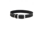 Ancol Heritage Sewn Lined Leather Collar Black